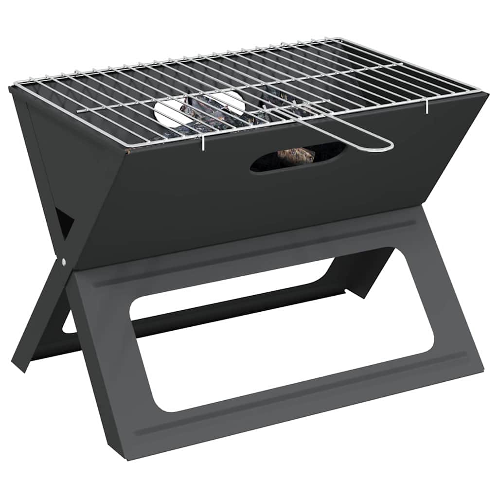 Vidaxx Außengrill schwarz 46 x 31 x 31 cm Stahl