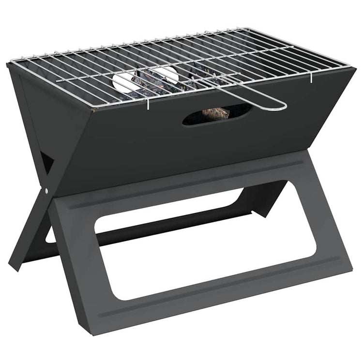 Vidaxx Außengrill schwarz 46 x 31 x 31 cm Stahl