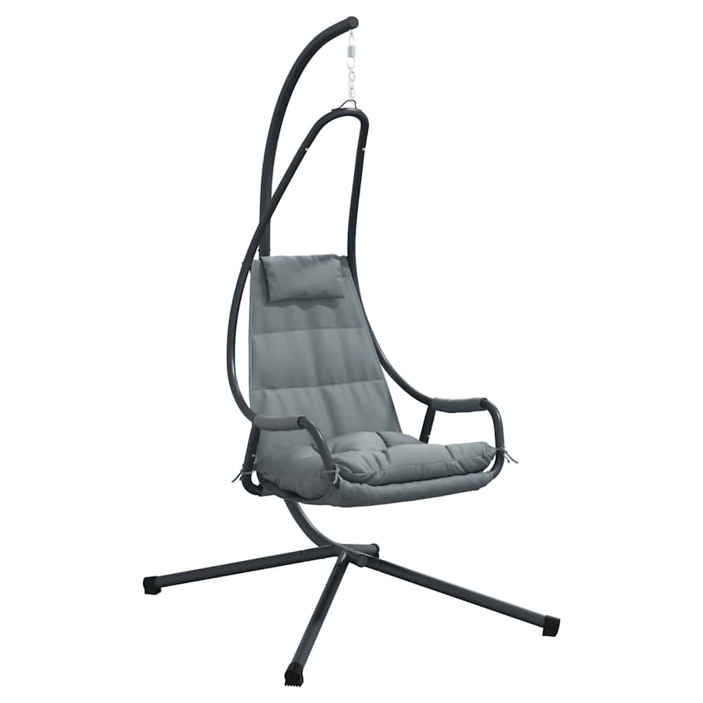 Vidaxl Eier-Hängesessel Anthrazit 94 x 107 x 196,5 cm Stahl