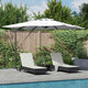 Vidaxl Sonnenschirm Sand 286 x 284 x 270 cm Aluminium und Polyester