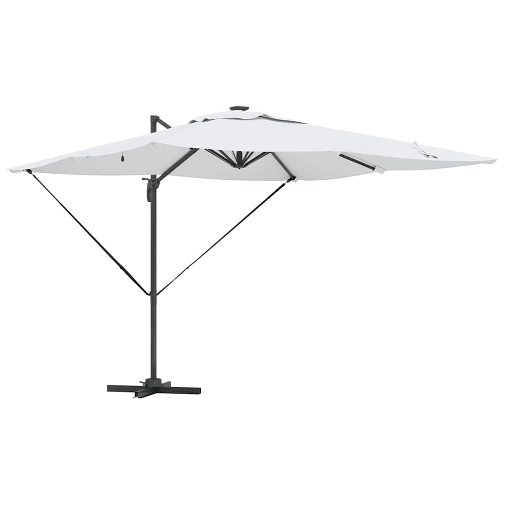 Vidaxl Sonnenschirm Sand 286 x 284 x 270 cm Aluminium und Polyester