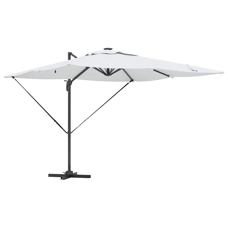 Vidaxl Sonnenschirm Sand 286 x 284 x 270 cm Aluminium und Polyester