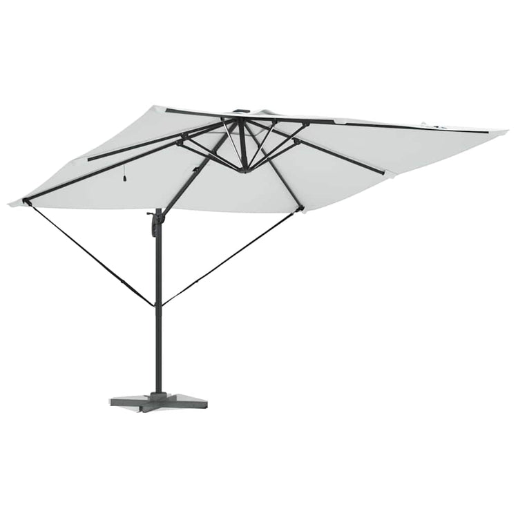 Vidaxl Sonnenschirm Sand 286 x 284 x 270 cm Aluminium und Polyester