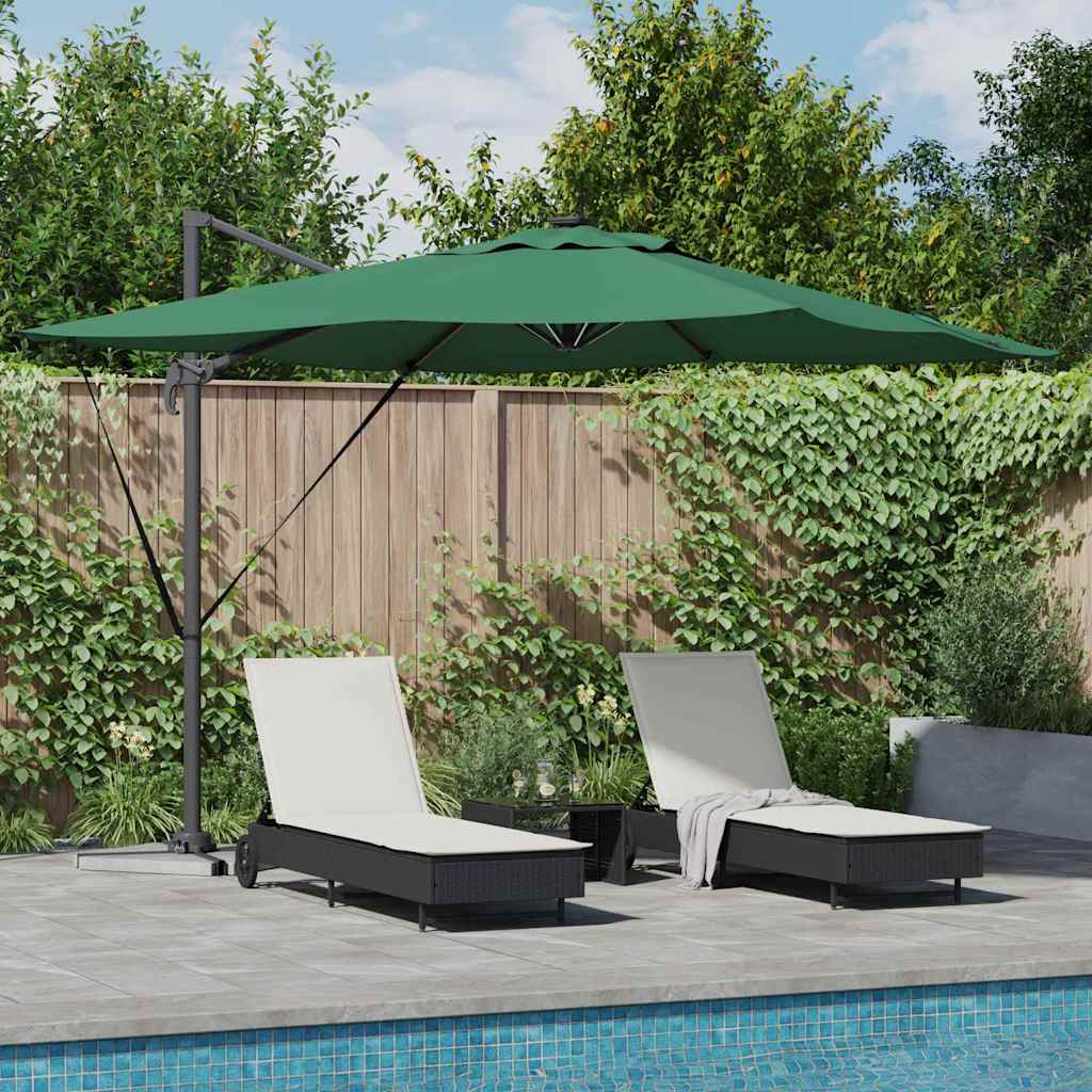 Vidaxx Sonnenschirm grün 286 x 284 x 270 cm Aluminium und Polyester