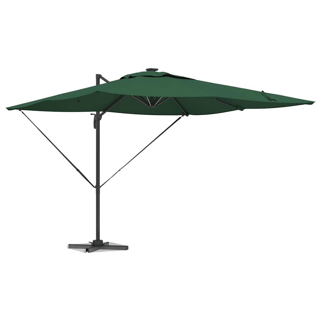 Vidaxx Sonnenschirm grün 286 x 284 x 270 cm Aluminium und Polyester