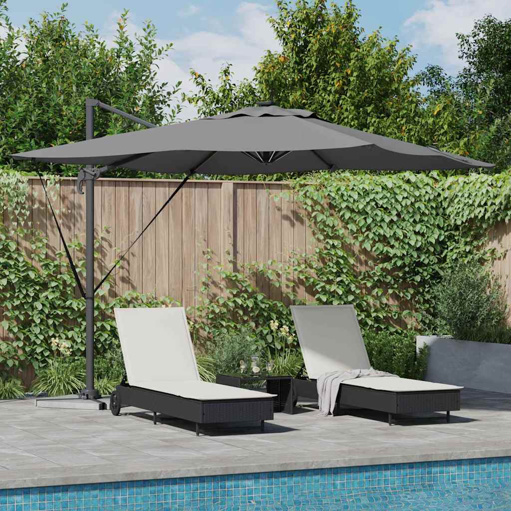 Vidaxx Sonnenschirm Anthrazit 286 x 284 x 270 cm Aluminium und Polyester