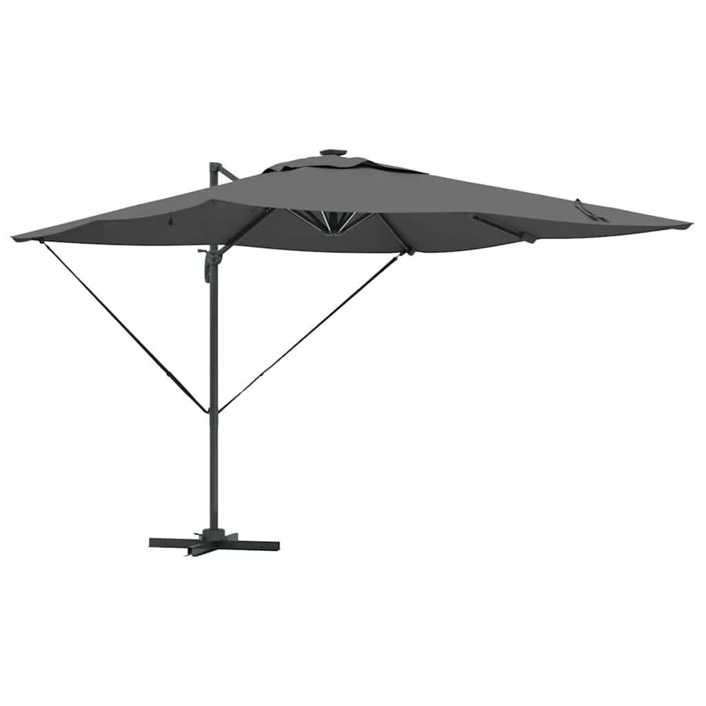 Vidaxx Sonnenschirm Anthrazit 286 x 284 x 270 cm Aluminium und Polyester