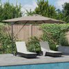 Vidaxx Sonnenschirm Taupe 286 x 284 x 270 cm Aluminium und Polyester