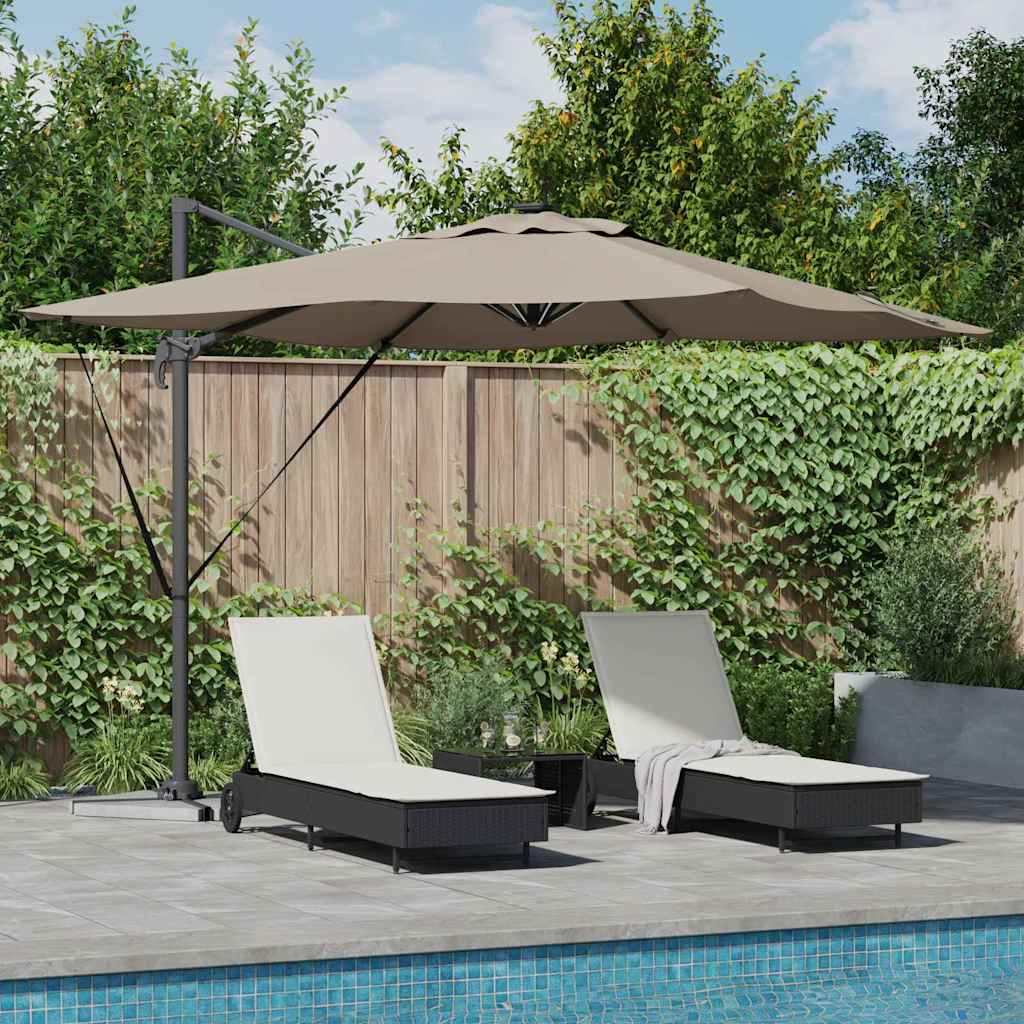 Vidaxx Sonnenschirm Taupe 286 x 284 x 270 cm Aluminium und Polyester
