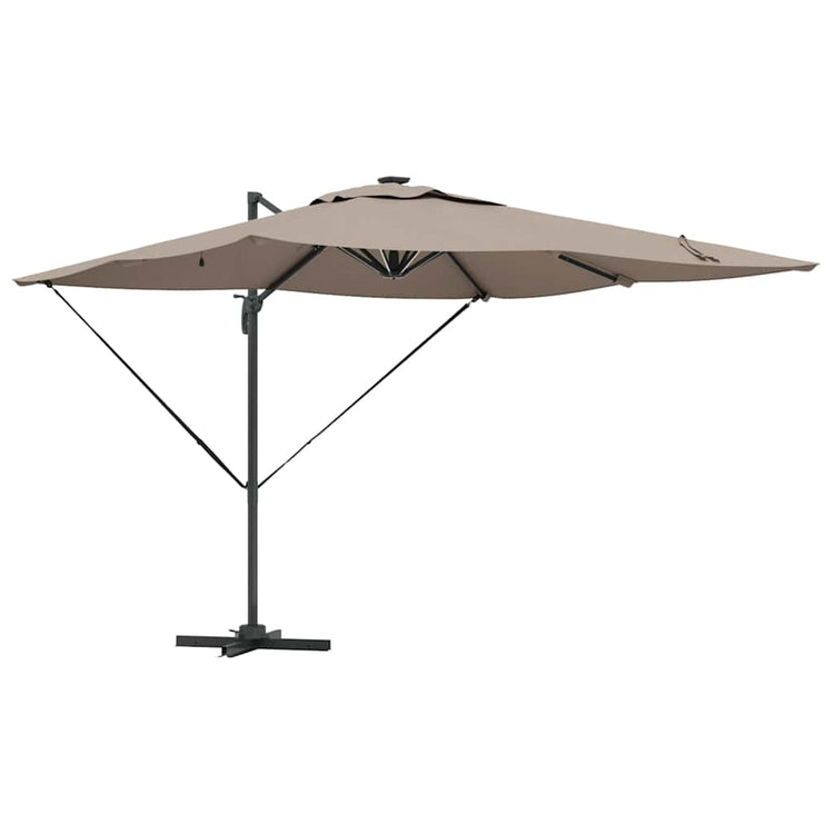 Vidaxx Sonnenschirm Taupe 286 x 284 x 270 cm Aluminium und Polyester