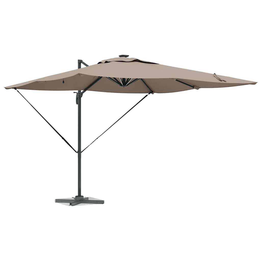 Vidaxx Sonnenschirm Taupe 286 x 284 x 270 cm Aluminium und Polyester