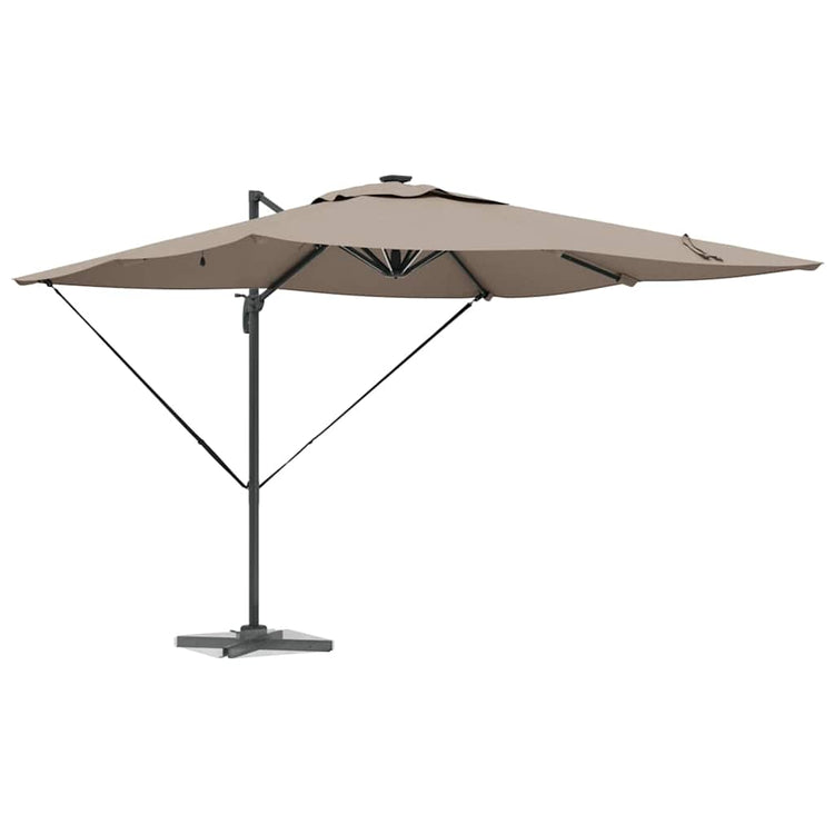 Vidaxx Sonnenschirm Taupe 286 x 284 x 270 cm Aluminium und Polyester