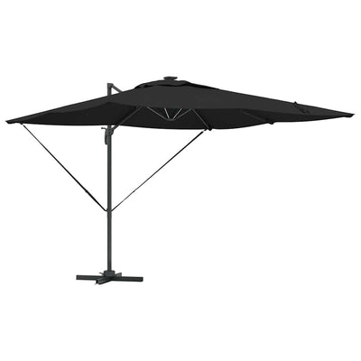 Vidaxx Sonnenschirm schwarz 286 x 284 x 270 cm Aluminium und Polyester