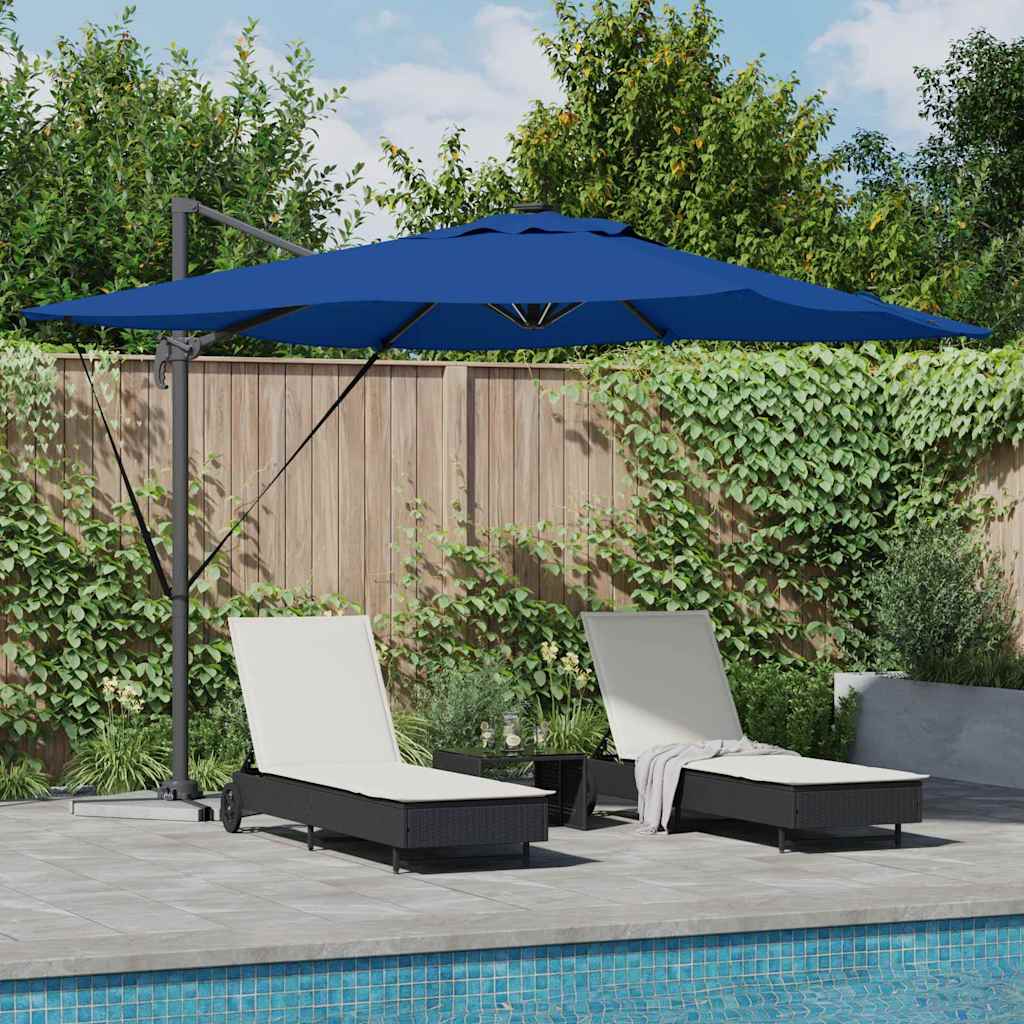 Vidaxx Sonnenschirm Azurblau 286 x 284 x 270 cm Aluminium und Polyester