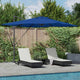 Vidaxx Sonnenschirm Azurblau 286 x 284 x 270 cm Aluminium und Polyester