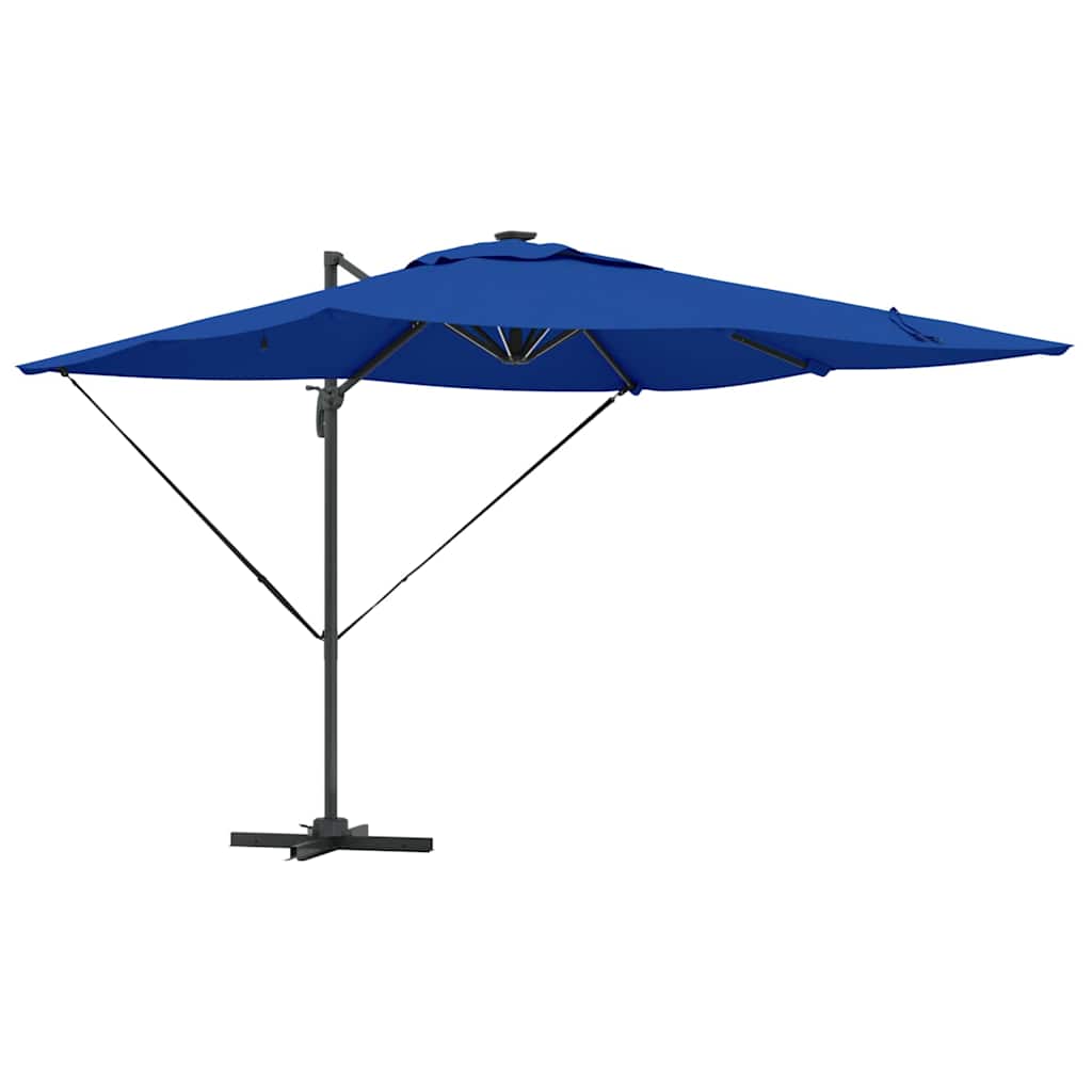 Vidaxx Sonnenschirm Azurblau 286 x 284 x 270 cm Aluminium und Polyester