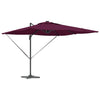 Vidaxx Sonnenschirm Bordeauxrot 286 x 284 x 270 cm Aluminium und Polyester
