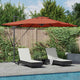 Vidaxx Sonnenschirm Terrakotta 286 x 284 x 270 cm Aluminium und Polyester