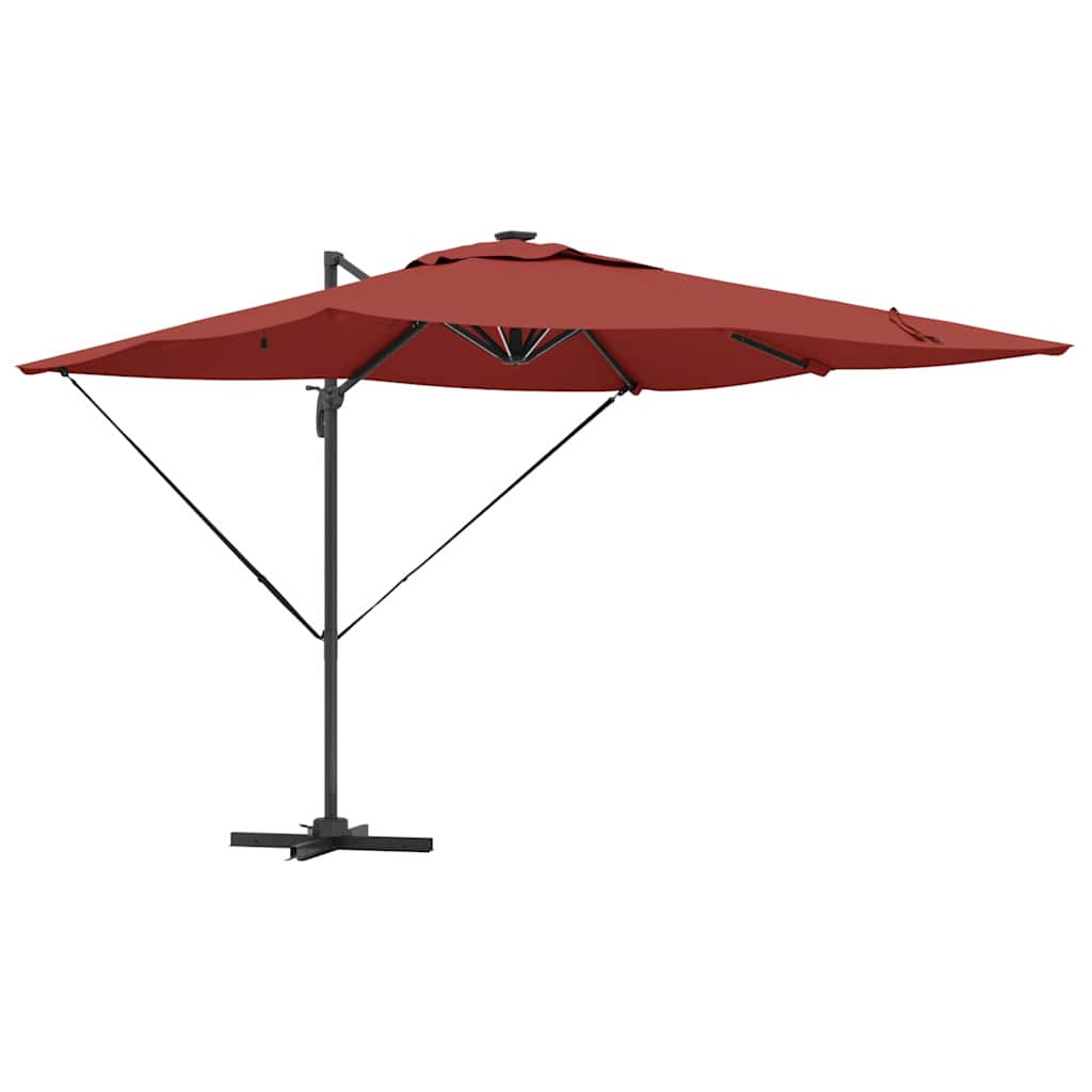 Vidaxx Sonnenschirm Terrakotta 286 x 284 x 270 cm Aluminium und Polyester