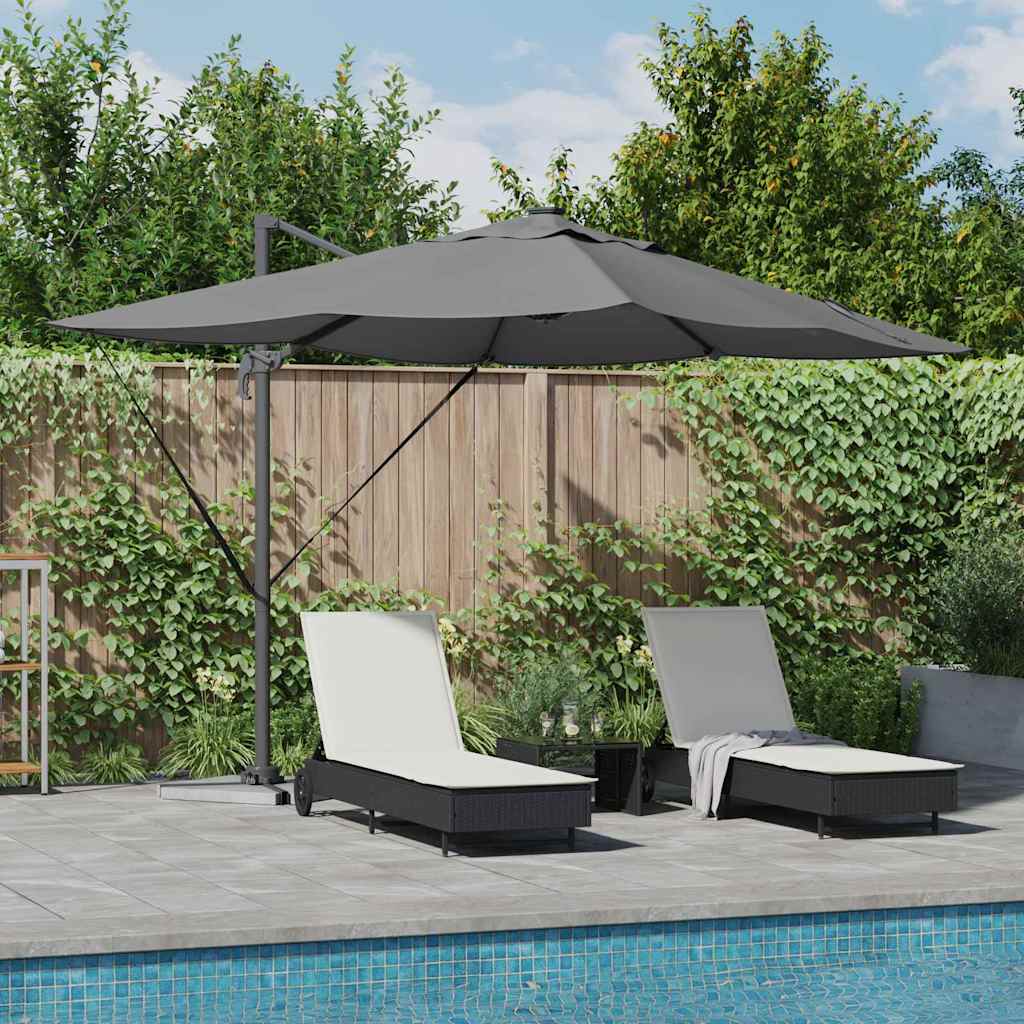 Vidaxx Sonnenschirm Anthrazit 352 x 251 x 265 cm Polyester und Aluminium