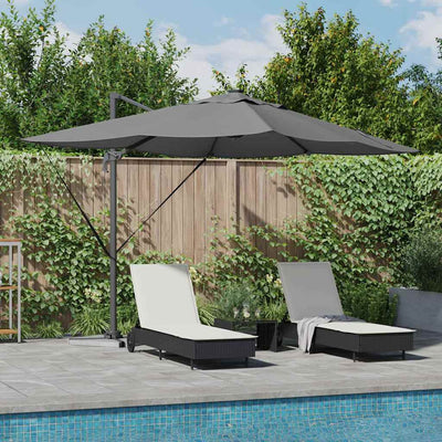 Vidaxx Sonnenschirm Anthrazit 352 x 251 x 265 cm Polyester und Aluminium