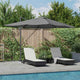 Vidaxx Sonnenschirm Anthrazit 352 x 251 x 265 cm Polyester und Aluminium