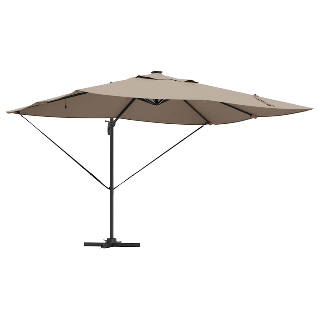 Vidaxx Sonnenschirm Taupe 352 x 251 x 265 cm Polyester und Aluminium