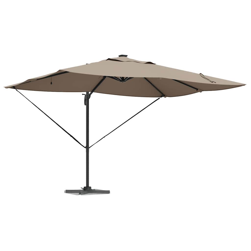 Vidaxx Sonnenschirm Taupe 352 x 251 x 265 cm Polyester und Aluminium
