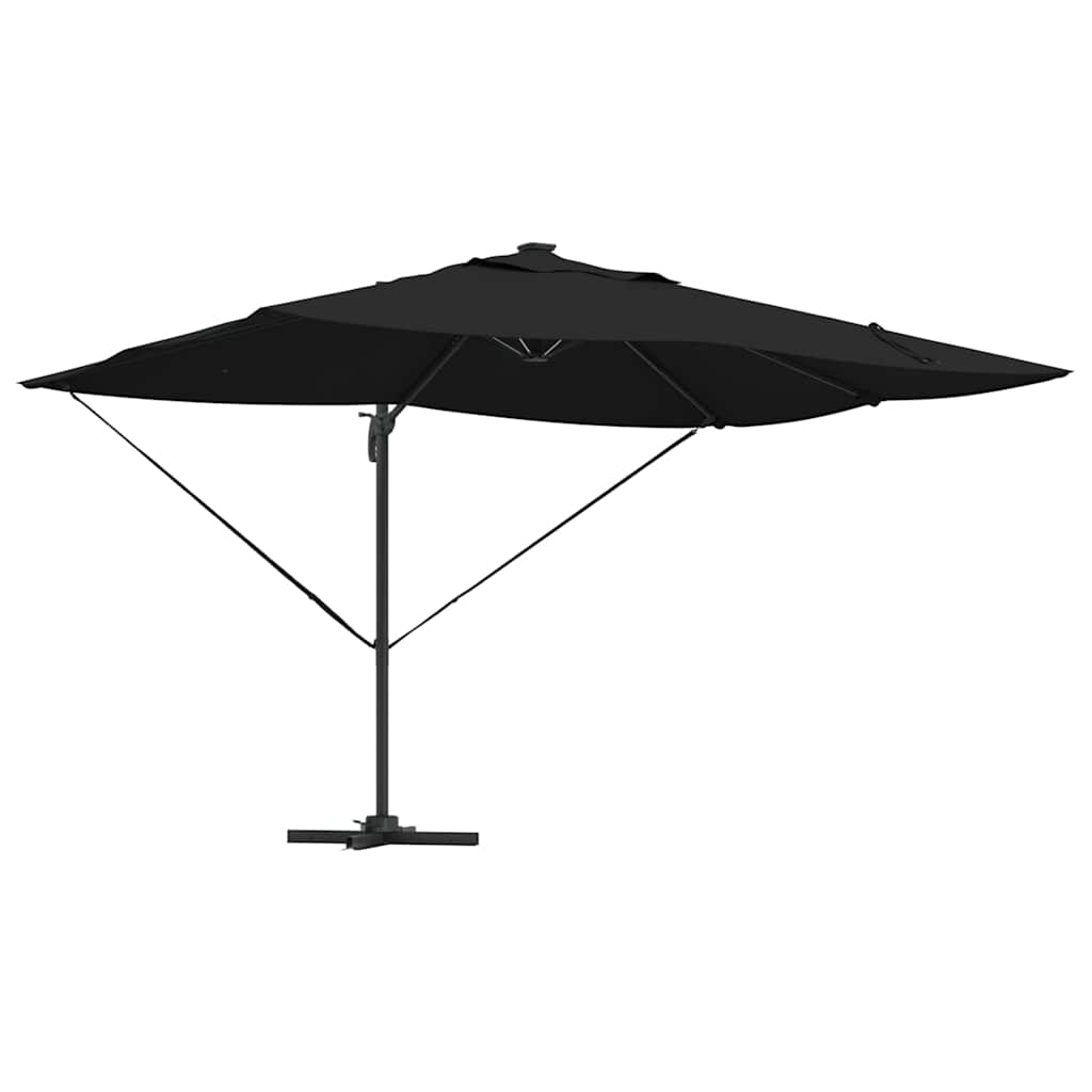 Vidaxx Sonnenschirm schwarz 352 x 251 x 265 cm Polyester und Aluminium