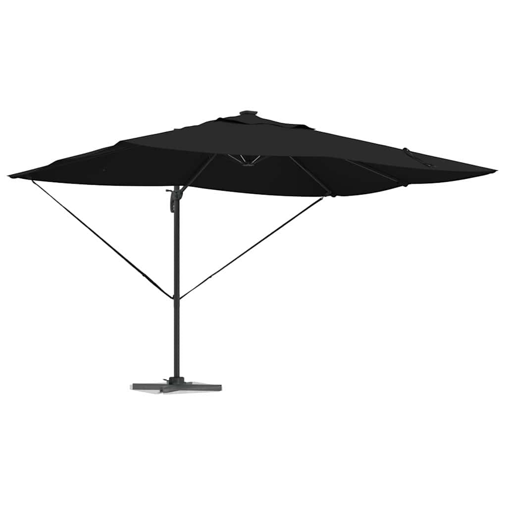 Vidaxx Sonnenschirm schwarz 352 x 251 x 265 cm Polyester und Aluminium