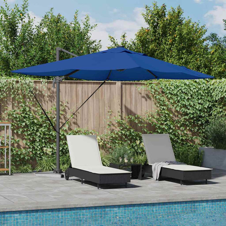 Vidaxx Sonnenschirm Azurblau 352 x 251 x 265 cm Polyester und Aluminium