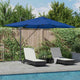 Vidaxx Sonnenschirm Azurblau 352 x 251 x 265 cm Polyester und Aluminium