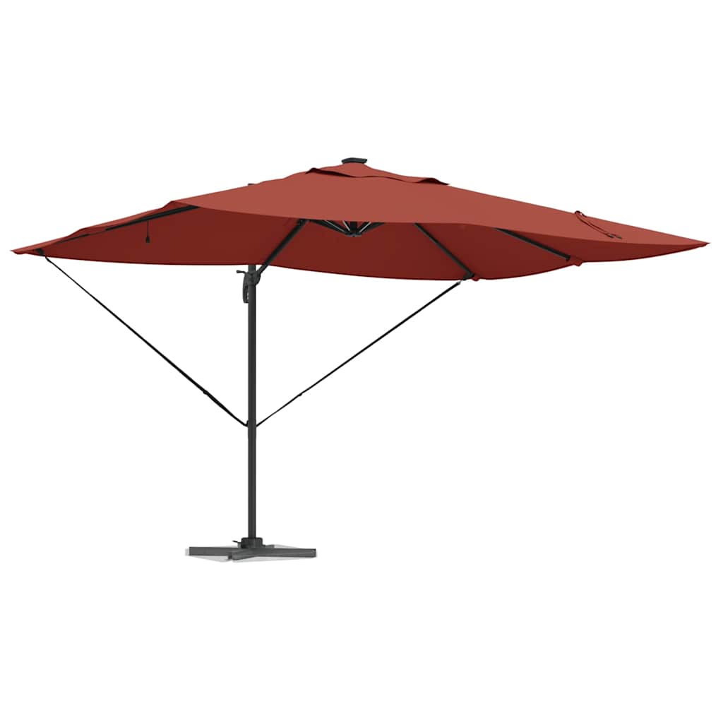 Vidaxx Sonnenschirm Terrakotta 352 x 251 x 265 cm Polyester und Aluminium