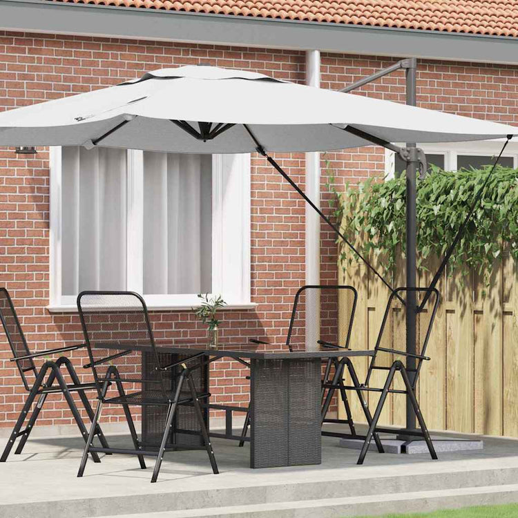 Vidaxx Roma Sonnenschirm Beige 286 x 284 x 265 cm Aluminium und Polyester