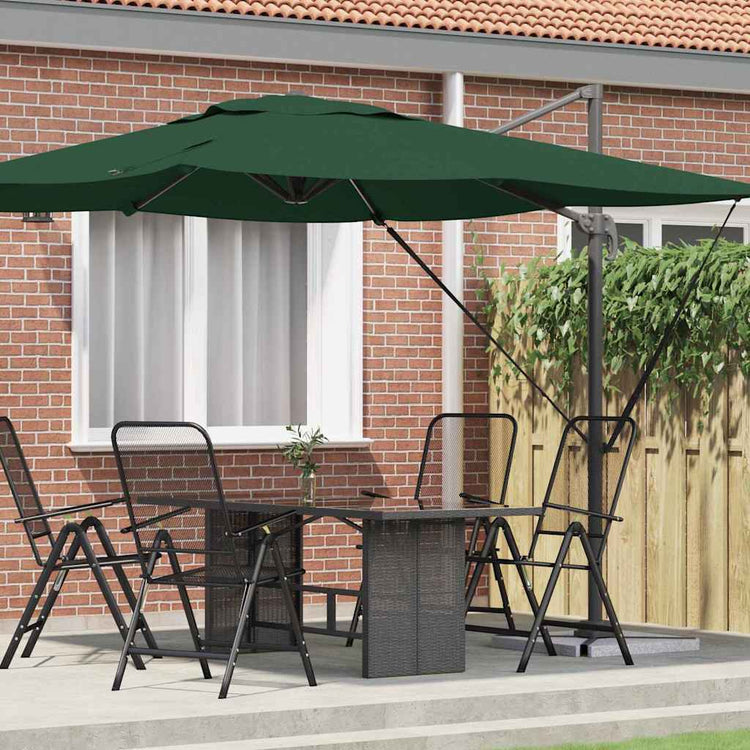 Vidaxx Roma Sonnenschirm grün 286 x 284 x 265 cm Aluminium und Polyester
