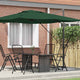 Vidaxx Roma Sonnenschirm grün 286 x 284 x 265 cm Aluminium und Polyester