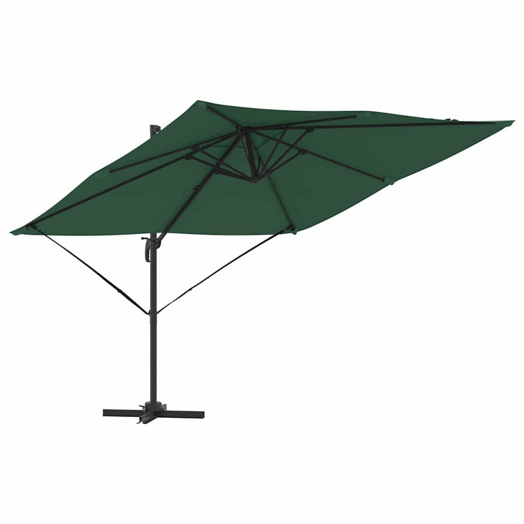 Vidaxx Roma Sonnenschirm grün 286 x 284 x 265 cm Aluminium und Polyester