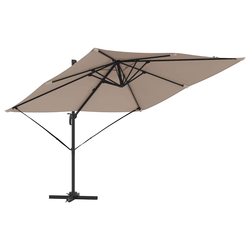 Vidaxx Roma Sonnenschirm Taupe 286 x 284 x 265 cm Aluminium und Polyester