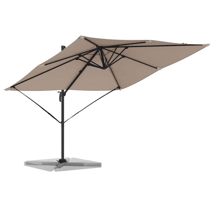 Vidaxx Roma Sonnenschirm Taupe 286 x 284 x 265 cm Aluminium und Polyester