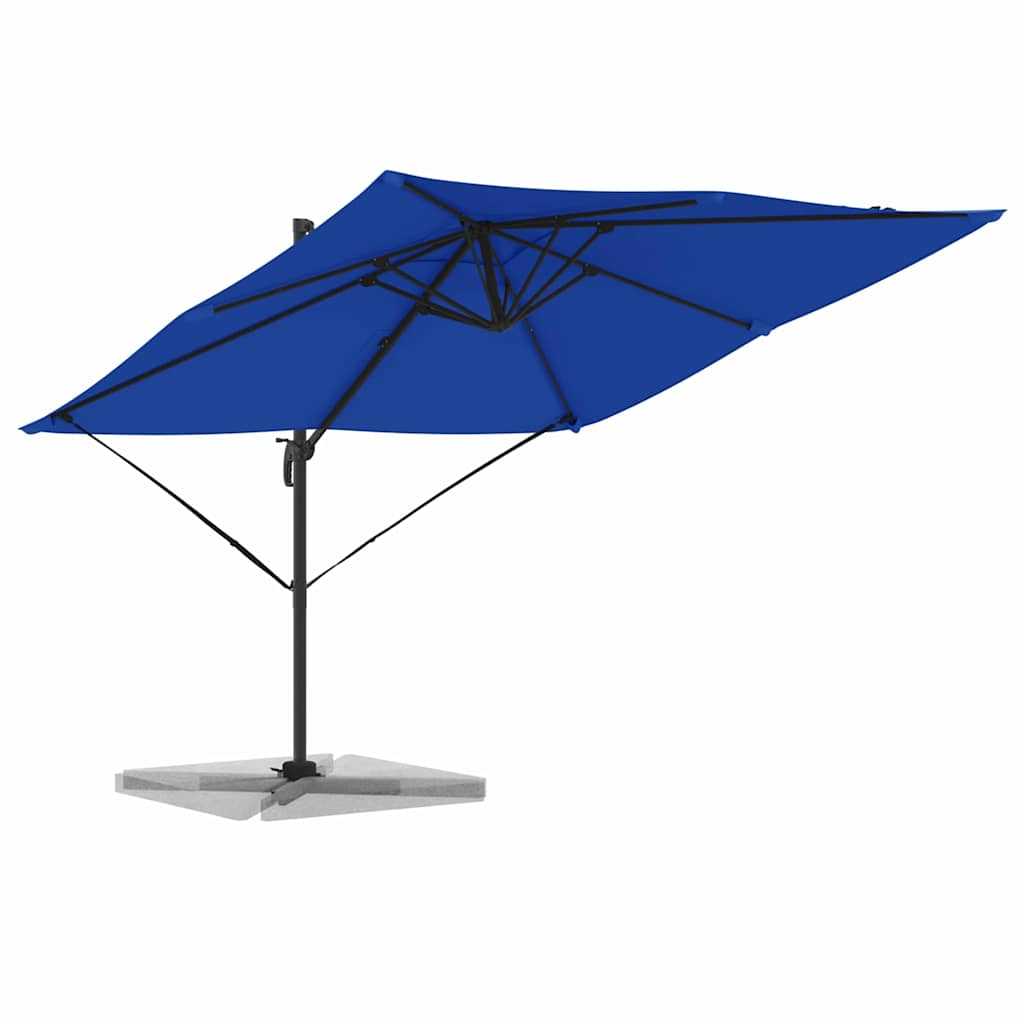 Vidaxl Roma Sonnenschirm blau 286 x 284 x 265 cm Aluminium und Polyester