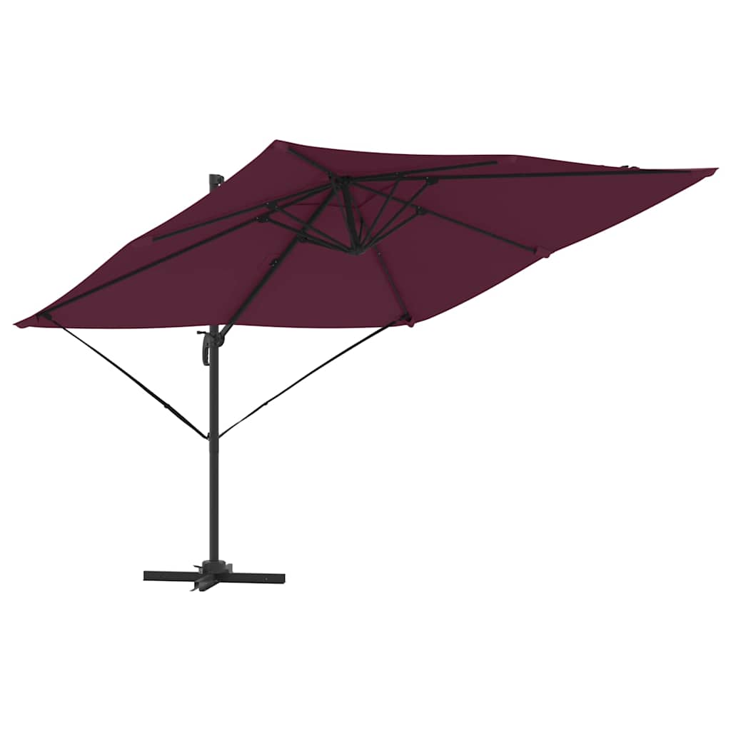 Vidaxl Roma Sonnenschirm rot 286 x 284 x 265 cm Aluminium und Polyester