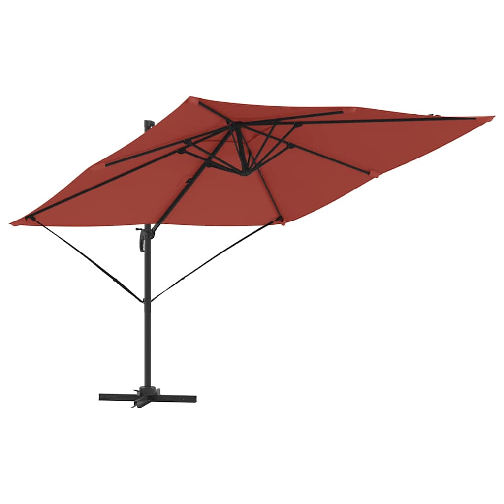 Vidaxl Roma Sonnenschirm rot 286 x 284 x 265 cm Aluminium und Polyester