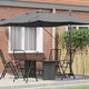 Vidaxx Sonnenschirm Anthrazit 351 x 250 x 260 cm Polyester und Aluminium