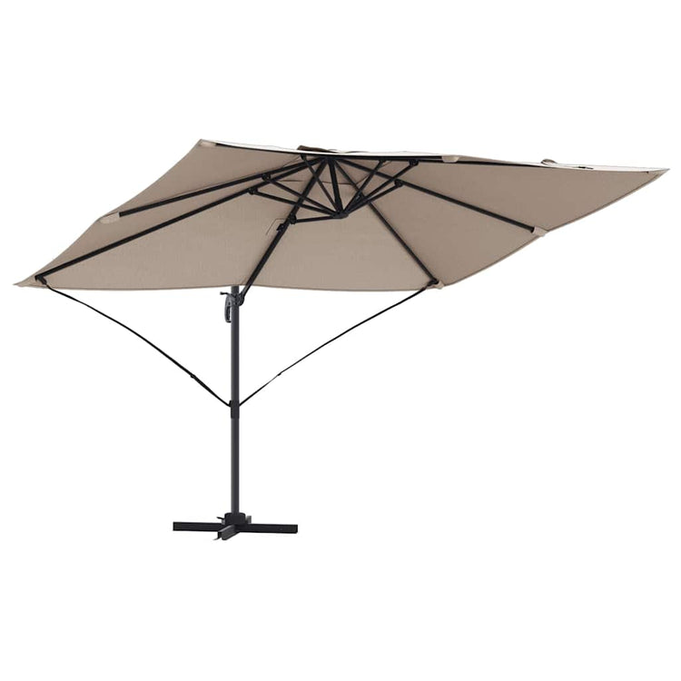 Vidaxx Sonnenschirm Taupe 351 x 250 x 260 cm Polyester und Aluminium