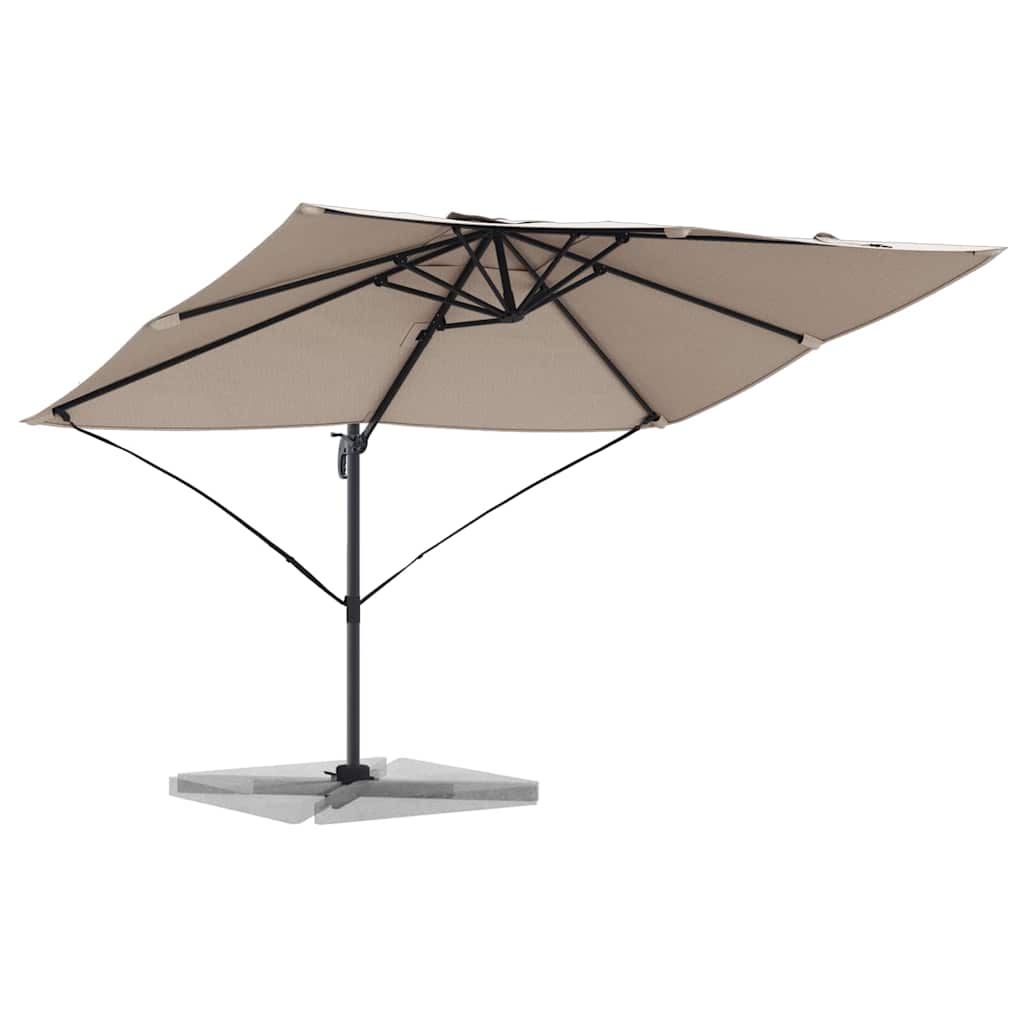 Vidaxx Sonnenschirm Taupe 351 x 250 x 260 cm Polyester und Aluminium