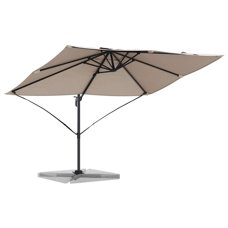 Vidaxx Sonnenschirm Taupe 351 x 250 x 260 cm Polyester und Aluminium