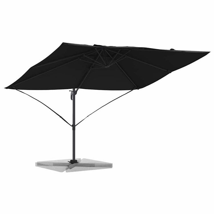Vidaxx Sonnenschirm schwarz 351 x 250 x 260 cm Polyester und Aluminium