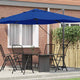 Vidaxx Sonnenschirm Azurblau 351 x 250 x 260 cm Polyester und Aluminium