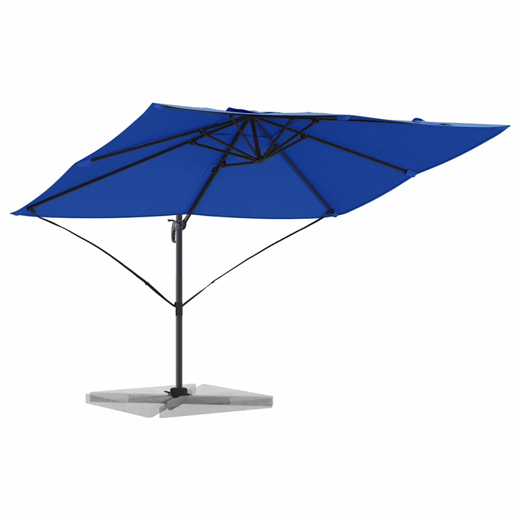 Vidaxx Sonnenschirm Azurblau 351 x 250 x 260 cm Polyester und Aluminium