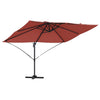 Vidaxx Sonnenschirm Terrakotta 351 x 250 x 260 cm Polyester und Aluminium
